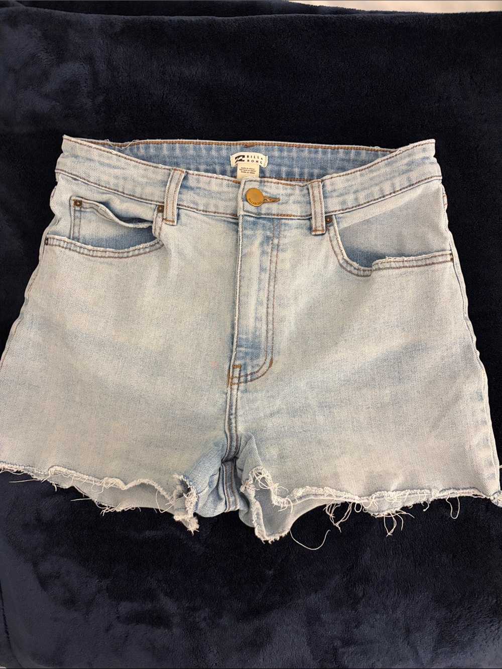 Billabong Light Blue Denim Cutoff Shorts